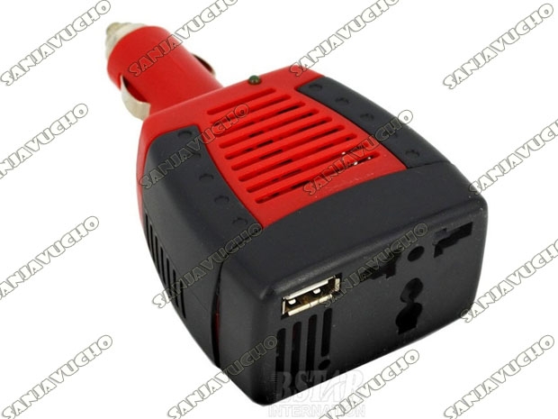 &uu INVERSOR CONVERSOR DE 75W 12V A 220V DY-75